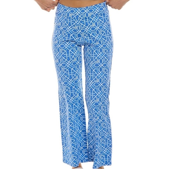 J. McLaughlin Pants - Women’s J. McLaughlin Blue & White Carmel Catalina Cloth Pants Size XS
